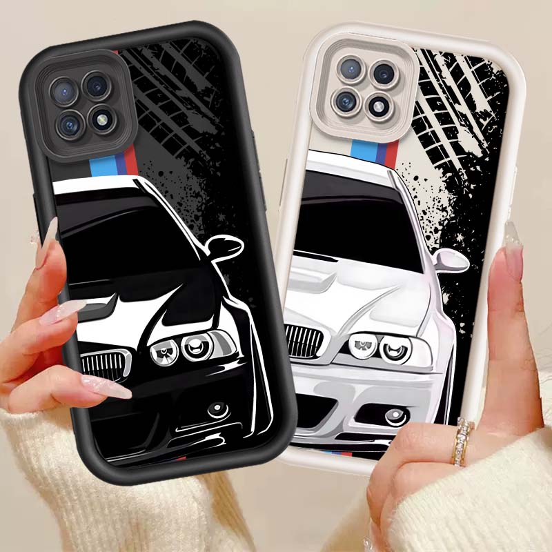 Oppo A78 - Cartoon Car Artwork Cover For OPPO