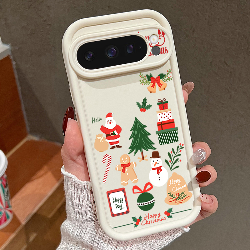 Happy Christmas Pattern Soft T - Google Pixel 8A recension och pris